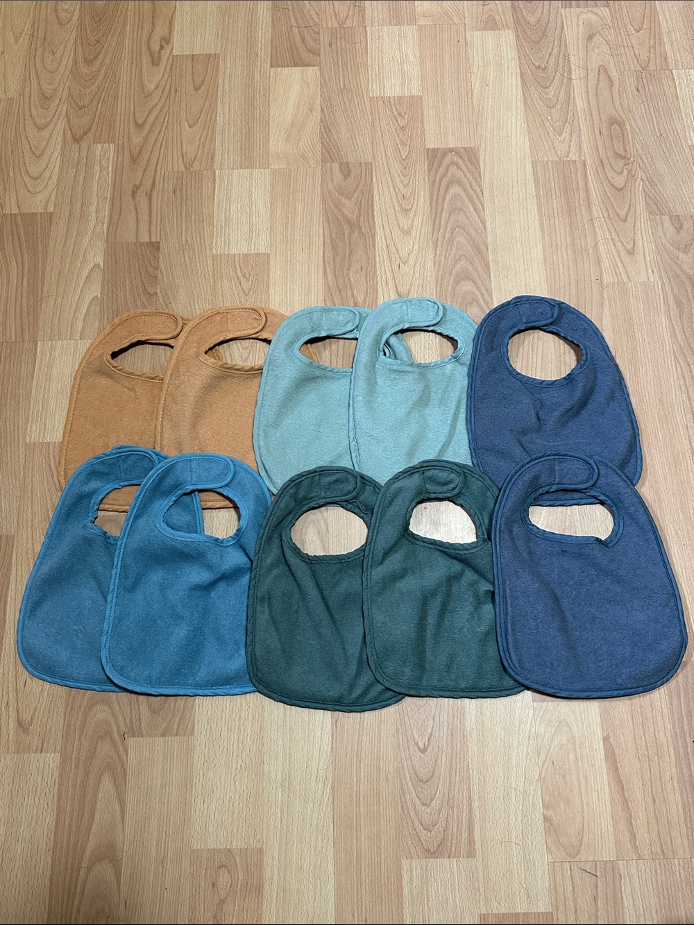 cloud island Baby Bib Set - Rust, Teal, Mint, Navy, Forest